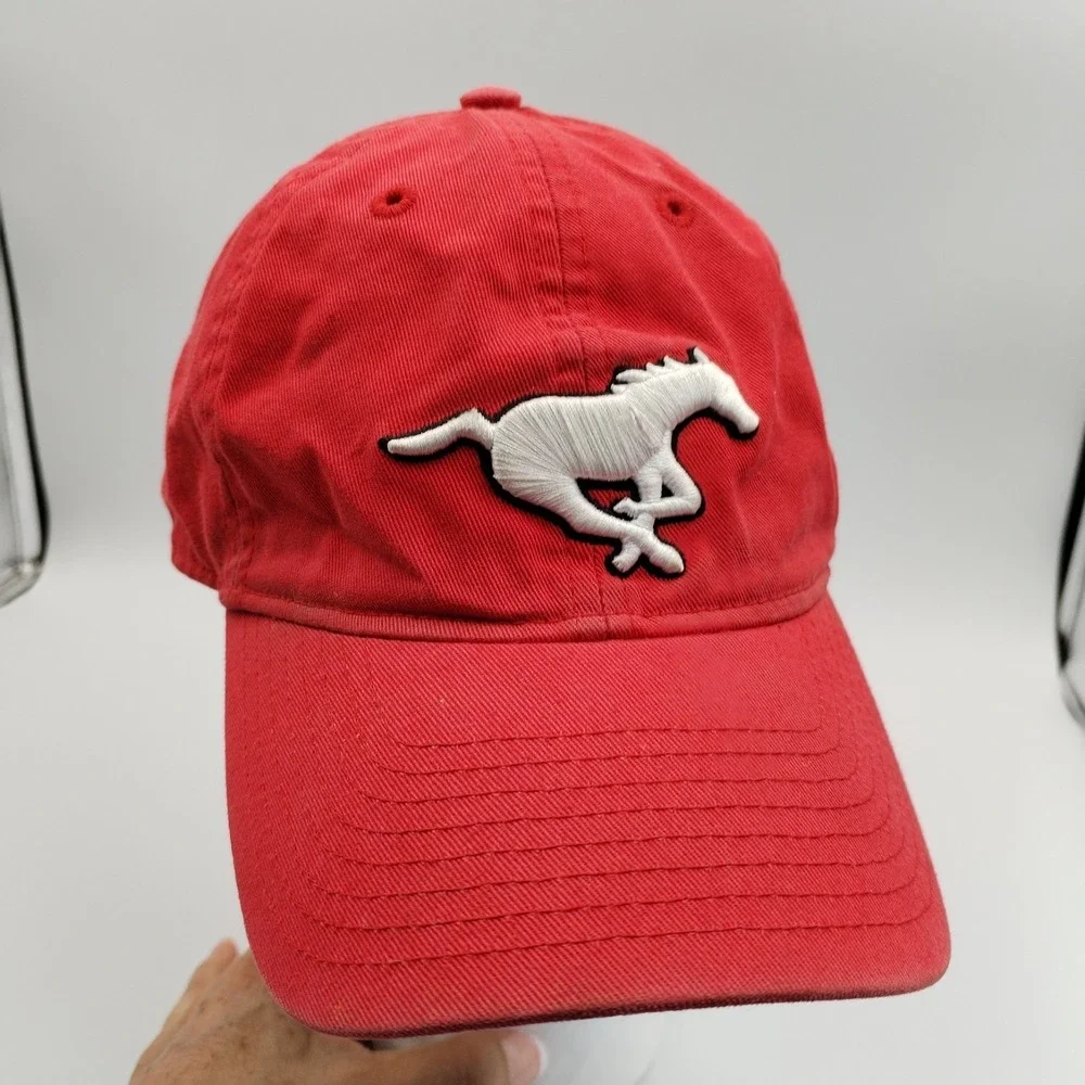 Calgary Stampeders Hat Cap Red Reebok Rbk CFL Football Adjustable Strapback‎